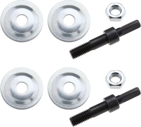 Create idea 2 Sets Drill Arbor Adapter Kit Polishing Wheel Adapter for Grinding Wheel Fiber Wheel Wool Wheel Cloth Wheel Conversion Rod Thread Diameter 9.9mm in Saudi Arabia
