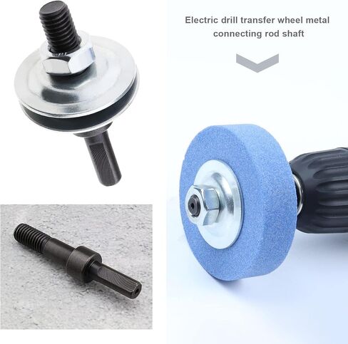 Create idea 2 Sets Drill Arbor Adapter Kit Polishing Wheel Adapter for Grinding Wheel Fiber Wheel Wool Wheel Cloth Wheel Conversion Rod Thread Diameter 9.9mm in Saudi Arabia