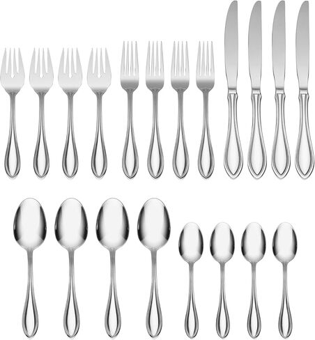 Oneida American Harmony Everyday Flatware Teaspoons, Set of 4 in Saudi Arabia