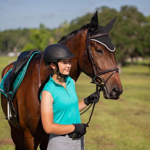 Equinavia Skylar Equestrian Riding Helmet - Lightweight and Sporty Design with Airflow Vents, Easy-Adjust Dial, Removable Liner, ASTM F1163-23/SEI Certified in Saudi Arabia