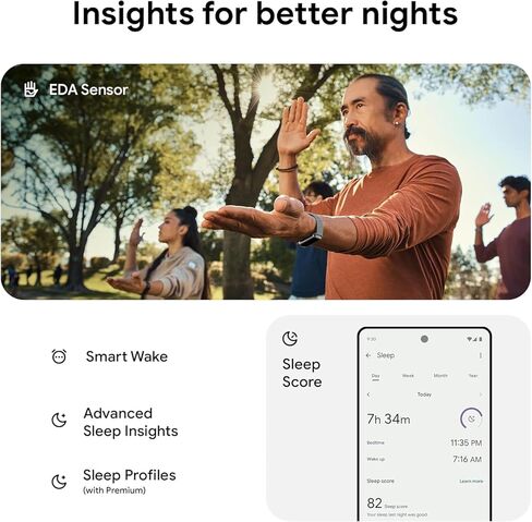 Fitbit Charge 6 Activity Tracker Heart Rate Monitoring, 7-Day Battery, Integrated Google Apps, Maps & Wallet, in-Depth Health Insights, Activity & Sleep Analysis, S & L Bands Included, Obsidian/Black in Saudi Arabia