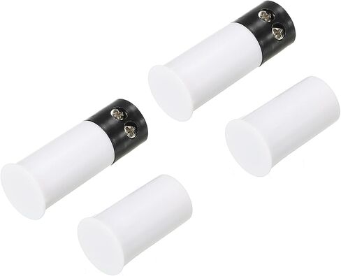 PATIKIL Magnetic Reed Switch, 2 Pack NC Wired Recessed Door Sensor Window Contact Switch for Alarm System, White Black in Saudi Arabia