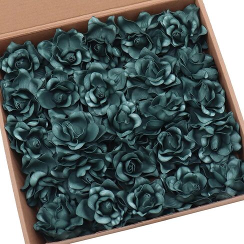 D-Seven Artificial Flowers 25pcs Gardenia Flowers with Stem for Wedding Flowers Centerpieces Bridal Shower Baby Shower Decorations DIY Wedding Bouquets Party Home Decor (White) in Kuwait