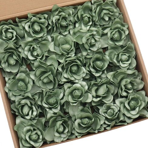 D-Seven Artificial Flowers 25pcs Gardenia Flowers with Stem for Wedding Flowers Centerpieces Bridal Shower Baby Shower Decorations DIY Wedding Bouquets Party Home Decor (White) in Kuwait