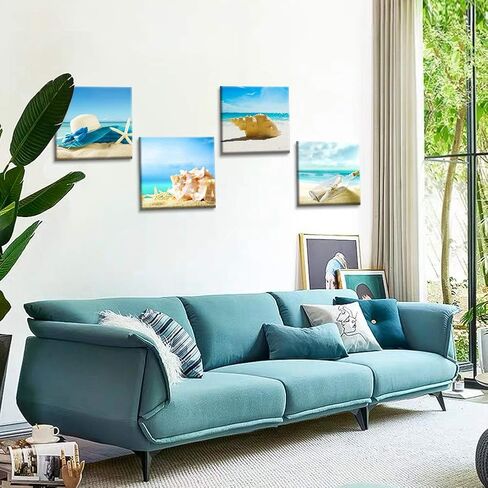 Artscope 4 قطع قماش يطبع جدار الفن - لوحة صورة النبيذ الرومانسية - عمل فني جداري حديث مؤطر للحمام ديكور المنزل والمكتب - 12 × 12 بوصة in Kuwait