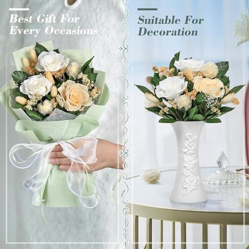 Bloom‘s Diary Preserved Flower Bouquet, Long Lasting Forever Roses Bouquet, Gift for Valentine's Day, Mother's Day, Anniversary, Birthday in Saudi Arabia