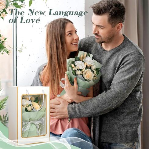 Bloom‘s Diary Preserved Flower Bouquet, Long Lasting Forever Roses Bouquet, Gift for Valentine's Day, Mother's Day, Anniversary, Birthday in Saudi Arabia