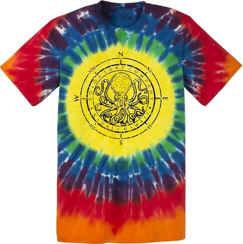 Joe's USA Koloa Surf Octopus Logo Mens Heavy Cotton T-Shirts in Regular, Big & Tall in Saudi Arabia