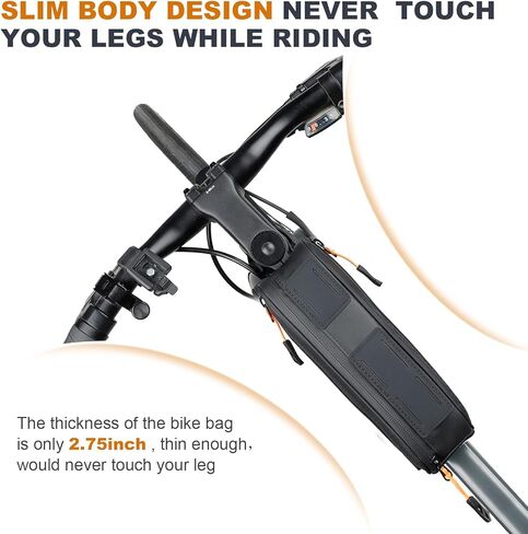 إطار حقيبة الدراجة المثلثة من NDakter، أكياس تخزين الدراجات المقاومة للماء، جيبان جانبيان، حزمة أدوات الدراجة على الطرق الجبلية، حقيبة ركوب الدراجات لـ Audlt، حقيبة أنبوبية علوية للهاتف، ملحقات الدراجة، MTB، BMX (1.2L) in Kuwait