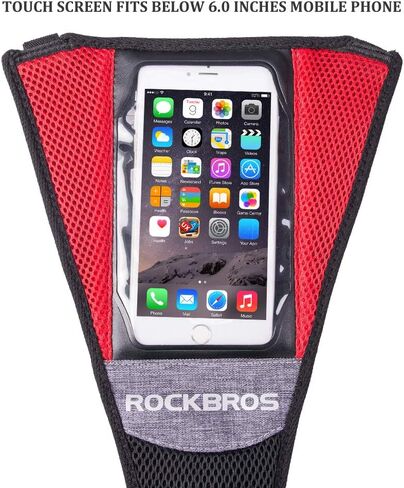 Rock BROS Bike العرق الحرس دراجة المدرب العرق صافي إطار الدراجة الدراجة الحرس العرق مع حقيبة الهاتف لتدريب ركوب الدراجات في الأماكن المغلقة متوافق مع 6.5 "iPhone Xs 11 Pro Max Sunsamg S10 Note 9 in Saudi Arabia