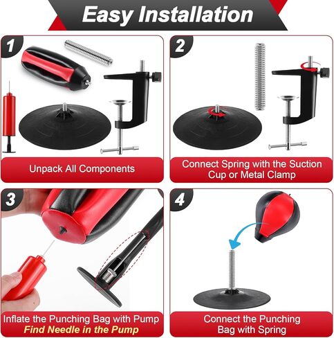 حقيبة ملاكمة مكتبية، حقيبة ملاكمة لتخفيف التوتر مع مشبك مكتب وكوب شفط قوي للغاية، حقيبة ملاكمة ممتعة لطاولة المكتب والعدادات، ألعاب إدارة الغضب هدية للرئيس أو زملاء العمل in Kuwait