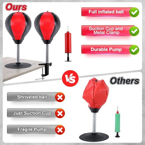 حقيبة ملاكمة مكتبية، حقيبة ملاكمة لتخفيف التوتر مع مشبك مكتب وكوب شفط قوي للغاية، حقيبة ملاكمة ممتعة لطاولة المكتب والعدادات، ألعاب إدارة الغضب هدية للرئيس أو زملاء العمل in Kuwait