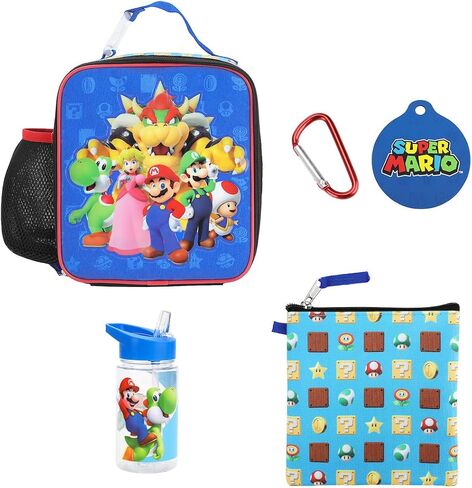Super Mario Brothers 4-Piece Lunchbox & Water Bottle Combo Set in Saudi Arabia