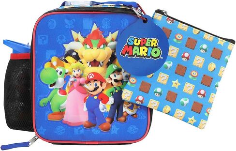 Super Mario Brothers 4-Piece Lunchbox & Water Bottle Combo Set in Saudi Arabia