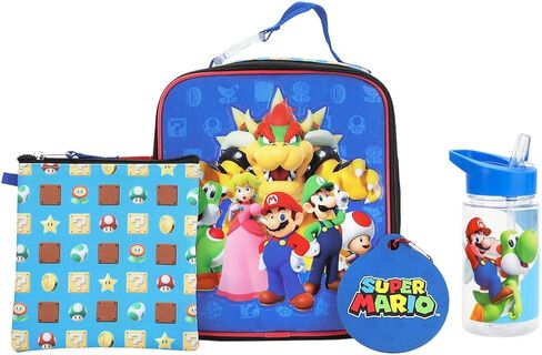 Super Mario Brothers 4-Piece Lunchbox & Water Bottle Combo Set in Saudi Arabia