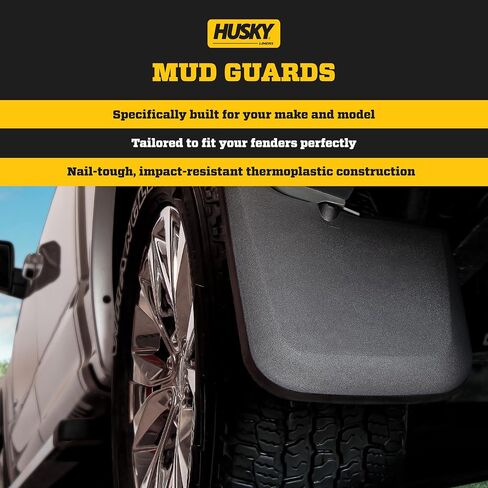 Husky Liners - Front Mud Guards | 2010-2017 Chevrolet Equinox, Front Set - Black, 2 Pc | 56861 in Saudi Arabia