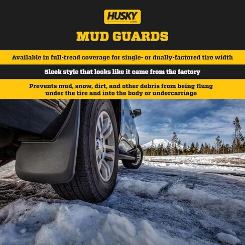 Husky Liners - Front Mud Guards | 2010-2017 Chevrolet Equinox, Front Set - Black, 2 Pc | 56861 in Saudi Arabia