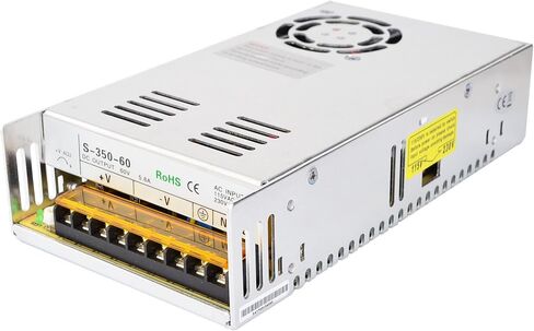 STEPPERONLINE تحويل التيار الكهربائي 350 واط 60 فولت 5.9A لأطقم جهاز التوجيه باستخدام الحاسب الآلي 115 فولت/230 فولت S-350-60 in Kuwait