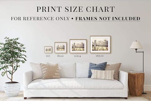 Farmhouse Wall Decor Set of 4 SMALL 5x7" Unframed White Barn Landscape Photo Art Prints, Rustic Home Decor, Country Room Decor in Kuwait