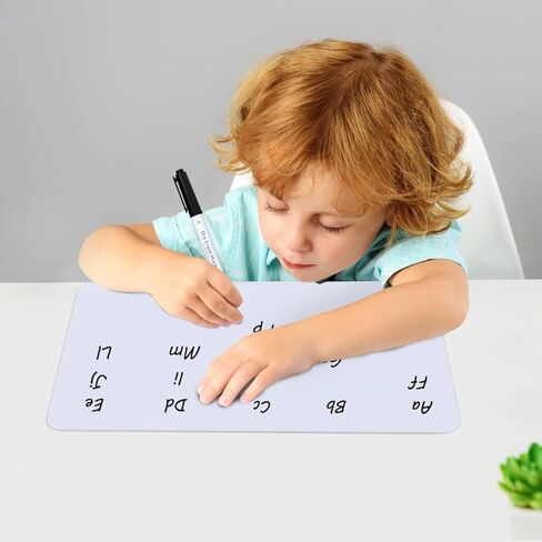 2 حزمة من الخطوط مقاس 9 × 12 بوصة وسبورة بيضاء فارغة للمسح الجاف | لوحات بيضاء صغيرة مزدوجة الجوانب للمعلمين والطلاب والمنزل والفصول الدراسية والمكتب in Kuwait