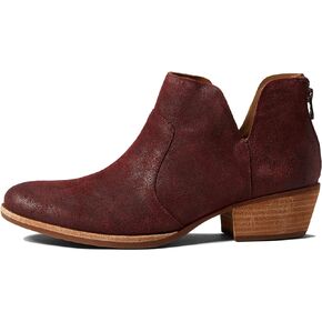 KORK-EASE Women's Skye Ankle Boot in Hand-Finished Leather, Low-Profile with Notched Sides, 1 2/3" Heel