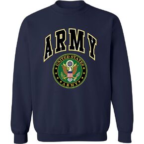 UNITED STATES ARMY CREW NECK SWEATSHIRT ARMY LOGO CREST PATRIOTIC