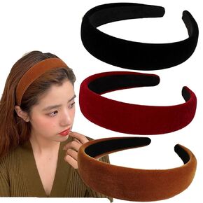 Velvet Wide Headbands for Women Soft Head Bands Diademas Para Mujer De Moda Hairbands for Women Girls Fashion No Slip Headband for Women Hairbands Hair Accessories