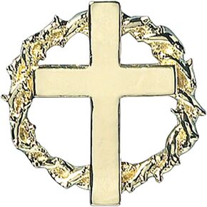 Needzo Walk with Me Easter and Lent Crown of Thorns Lapel Pin with Card, 7/8 Inch