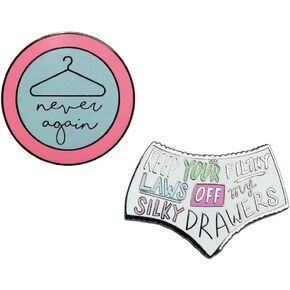 No More Coat Hangers Pro Choice Save Roe Vs. Wade Lapel Pin for Backpack
