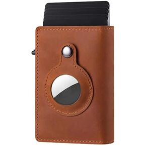 Luxe Airtag Wallet, Trackable, RFID Blocking, This AirTag Wallet Can Hold Credit Cards/Debit Cards/And Cash (AirTag Not Included (Carbon Fiber)