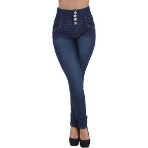 Colombian Design Butt Lift Levanta Cola Skinny Denim Jeans Plus/Junior Size