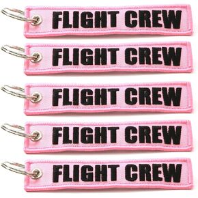 FLIGHT CREW - PINK/black - 5pcs Key Chains