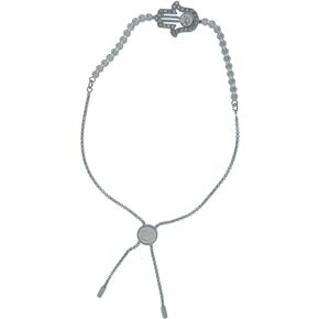 SWAROVSKI Rhodium Plated Hamsa Bracelet