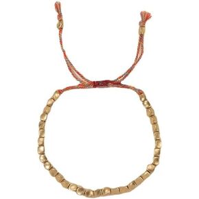 SAZAO Tibetan copper bead bracelet for men and women, Buddhist good luck bracelet for preventing arthritis,Protecting and Blessing Men and Women