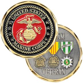 Marine Vietnam Medals Challenge Coin