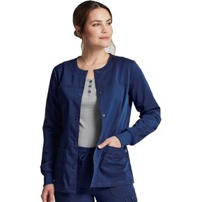 Dickies Balance Women Warm Up Scrubs Jacket Snap Front DK380