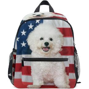 Bardic Toddler Kids Backpack Nautical Anchor Ship Pattern 12 Inch Preschool Backpack Mini Casual Daypack for Boy Girl