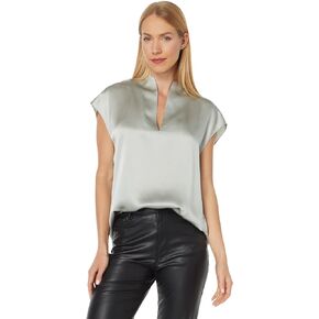 Vince Women's Cap SLV Slit Nk Blouse