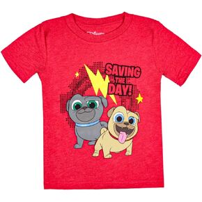 Disney Toddler Boys' Puppy Dog Pals Saving The Day Collectible T-Shirt