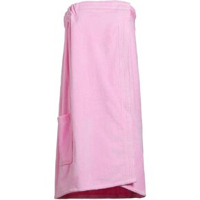Terry Bath Wraps with Pocket for Women, Spa Body Wrap Towel