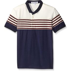 a.x.n.y Boys' Stripe Color Block Polo