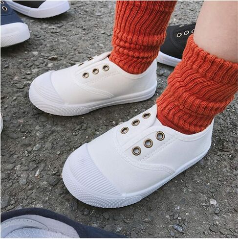 E-FAK Toddler Shoes Boys Girls Canvas Sneaker Slip-On Kids Shoes Light Weight Fashion Casual Running Shoes(Toddle/Little Kids/Baby) in Saudi Arabia