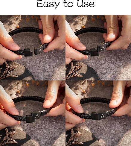 هدايا عيد الحب له - سوار أولي من الجلد الطبيعي هدايا فريدة للرجال/المراهقين in Kuwait