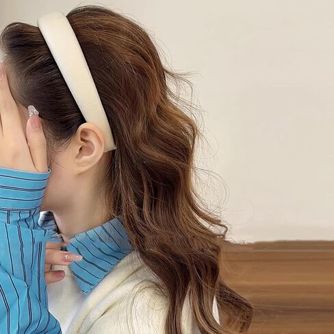 Velvet Wide Headbands for Women Soft Head Bands Diademas Para Mujer De Moda Hairbands for Women Girls Fashion No Slip Headband for Women Hairbands Hair Accessories in Saudi Arabia