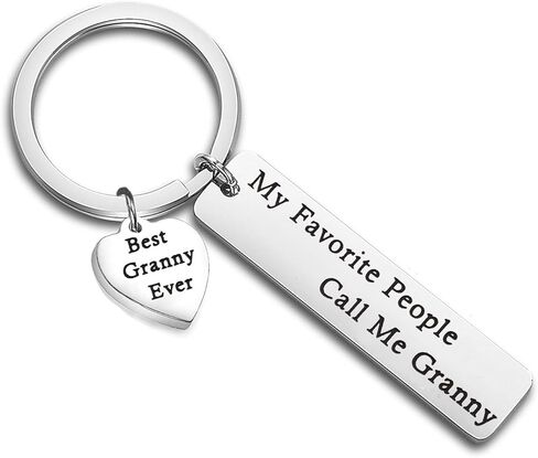 FEELMEM Nanny Gift My Favorite People Call Me Nanny Keychain Best Nanny Ever Jewelry Babysitter Gift Grandma Gift (granny) in Saudi Arabia