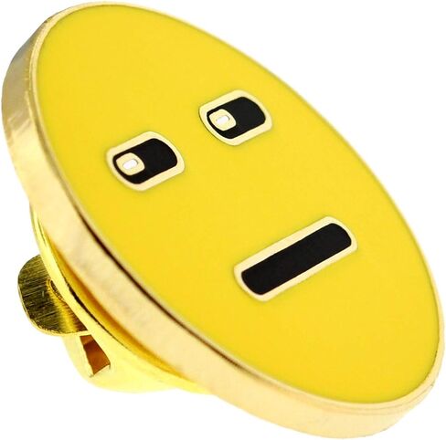 PinMart Smiling Face Enamel Lapel Pin in Saudi Arabia