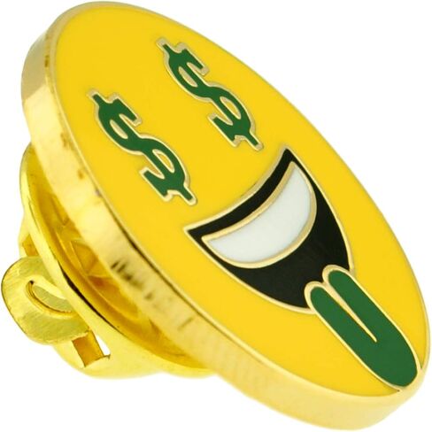 PinMart Smiling Face Enamel Lapel Pin in Saudi Arabia