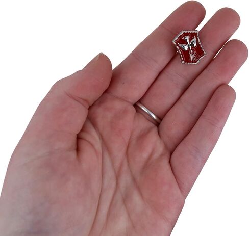 Dove Confirmation Lapel Pin, Accessory for Religious Gatherings and Sacramental Celebrations, Confirmation Gifts for Catholics, 0.75 Inches, Zinc, no gemstone in Kuwait