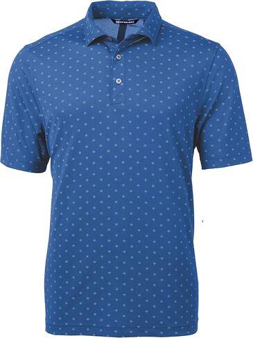 Cutter & Buck Virtue Eco Pique Tile Print Recycled Mens Polo in Saudi Arabia