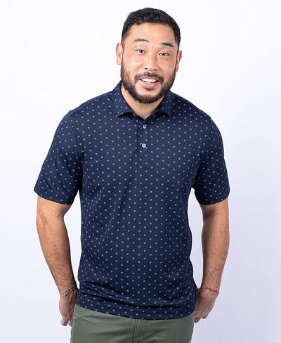 Cutter & Buck Virtue Eco Pique Tile Print Recycled Mens Polo in Saudi Arabia